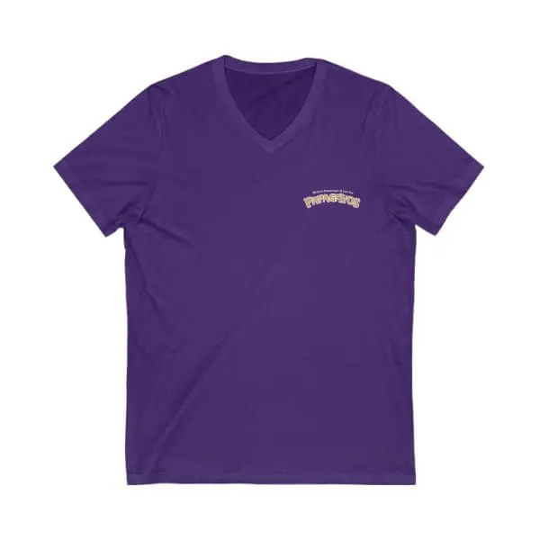 unisex jersey short sleeve v neck tee
