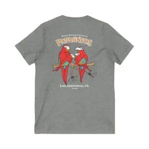 unisex jersey short sleeve v neck tee