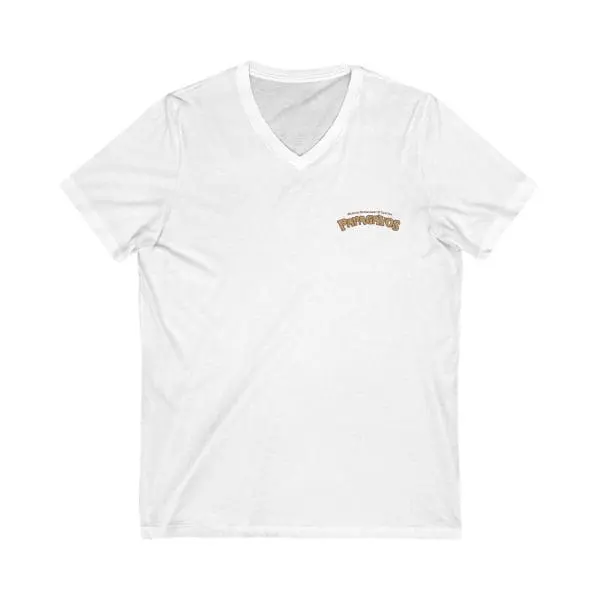 unisex jersey short sleeve v neck tee