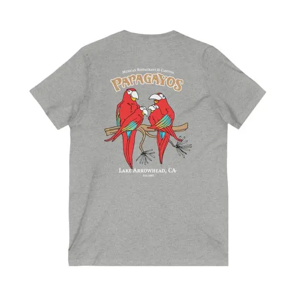 unisex jersey short sleeve v neck tee