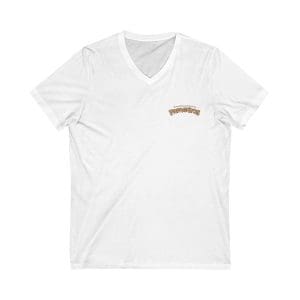 unisex jersey short sleeve v neck tee
